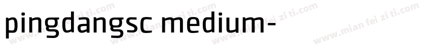 pingdangsc medium字体转换